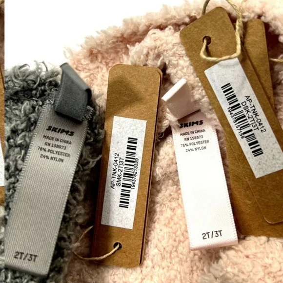 SKIMS Cozy Knit Tank Top Smoke Dusk Girls 2T/3T - Picture 5 of 6